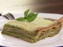 Ricette primi piatti: lasagne al pesto e funghi