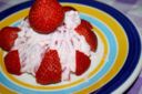 Fotoricetta: mousse di caprino e fragole