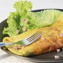 Secondi piatti: omelette con il prosciutto cotto