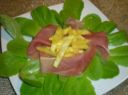 Prosciutto crudo e ananas, piatto freddo veloce