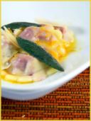 Ricette primi:ravioli di magro con crema all’arancia