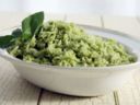 Ricetta per il riso freddo con salsa verde
