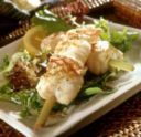 Ricette secondi: spiedini di pescatrice