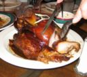 Ricette secondi: stinco di maiale alla boscaiola