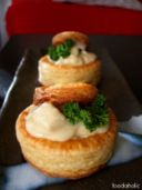 Ricette antipasti: vol au vent con caciotta e verdure