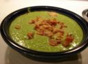 Zuppe: di piselli e bacon