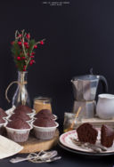 Muffins agli amaretti, ricotta e cacao