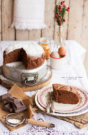 Torta al cioccolato, nocciole e caffè