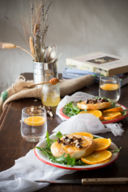 Formaggio al miele, arancio e noci
