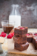 Chocolate raspberry brownies