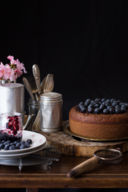 Torta al farro e mirtilli