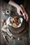 Biscotti ai cereali, noci e mirtilli