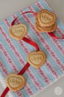 Heart cookie pops