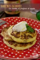 Pancakes di patate con ricotta al profumo di menta