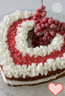 Red Velvet Heart Cake