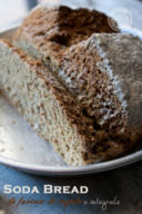 Soda Bread di farina di segale e integrale