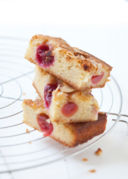 Cherry blondies