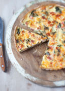 Quiche con biete, mela e yogurt