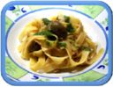 Fettuccine al tonno aromatizzate al pesto