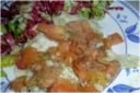 Filetto di pesce al forno con pomodori