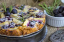 Torta all’uva fragola e pere con farina di farro