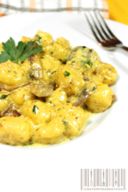 Gnocchi allo zafferano con funghi porcini…sapori e colori d’autunno!