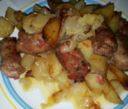 Salsiccia al forno con patate