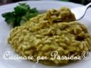 Un risotto vegetariano dal gusto un po rustico, ma nello stesso  tempo delicato