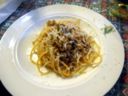 Spaghetti con alici e pecorino