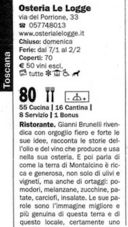 Come si fanno le guide dei ristoranti (Il caso Osteria Le Logge)