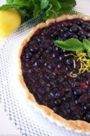 Crostata con mirtilli e panna