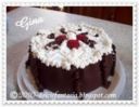 Torta panna fragole e cioccolato plastico
