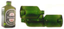 Bottles as bricks, jugs, sprawl, Holy wine - sipped and spit