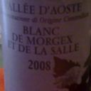 Valle d’Aosta, Blanc de Morgex et de La Salle DOC – Cave du Vin Blanc 2008