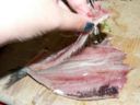 Sardine con peperoni e melanzane grigliati