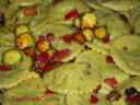 Ravioli Di Sfoglia Verdi Ripieni alla Lattuga Con Prosciutto e Zucchine