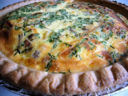 Quiche alle erbe, ricotta e porro