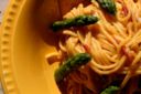 Tagliolini con salsiccia e asparagi