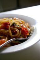 Pasta di primavera: i Tagliolini con zucchine e acciughe