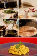 Un risotto estivo? Gamberi e crema di piselli