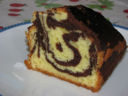 Torta bicolore al cacao