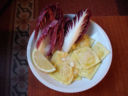Per il pranzo di Capodanno: ravioli di ricotta con radicchio e speck
