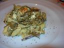 Orecchiette con carciofi e feta greca, profumate all’arancia
