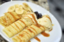 Ricetta dessert: le crepes alla banana con salsa al caramello