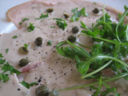 Vitello tonnato, un antipasto freddo di carne