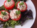 Pomodori ripieni con tonno e maionese