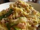 Ricette pasta: le linguine zucchine e salmone