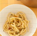 Spaghettoni con Pere,Pancetta e Rosmarino