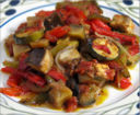 Ratatouille con uva e mela