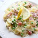 Ricette senza glutine, farfalle con piselli e prosciutto cotto facile e veloce